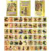 SNALXEWD 55PCS Gold Italian Brainrot Cards - Game Meme Card Set with Gold Foil Finish, Double-Sided Surreal Fantasy Art Illustrations, Vibrant