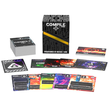 Synapses Games: Compile: Main 2 - Area Control Strategy Card Game, Play As Competing Artificial Intelligence, Ages 14+, 2 Players, 20 Min