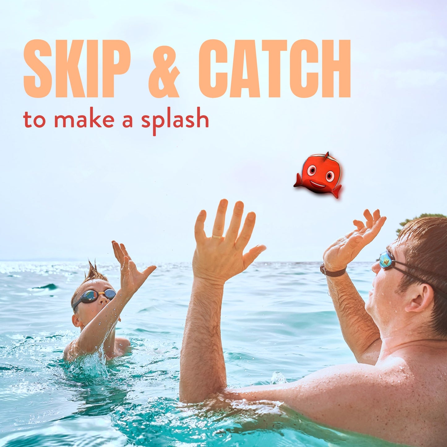 Activ Life The Ultimate Water Skip Ball (2 Pack), Water Bouncing Toys, Fun Games at Beach, Lake, Swimming Pool, Birthday Gift for All Ages Kids