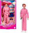 Barbie The Movie Allan Collectible Doll, Michael Cera as Allan with 2 Removable Movie Fashions, Pink Jumpsuit Outfit & Blue Striped Beach Set with