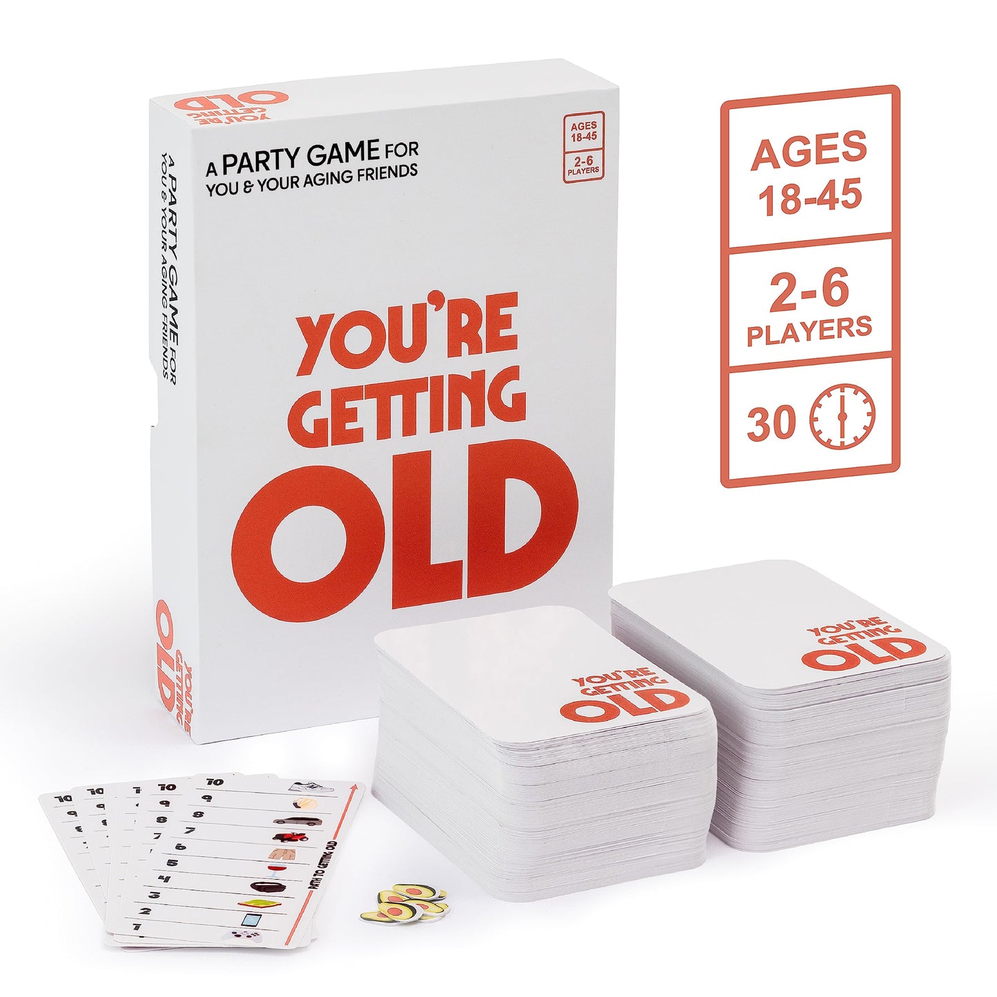 Vango You’re Getting Old - A Party Card Game for Aging Millennials - 2 to 6 Players, Ages 14+