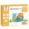 MEGAGONTILES Zoo Animals Magnetic Tiles Set 108PCS | STEM-Authenticated Magnetic Building Blocks with Animal Figures | Educational Construction Toy