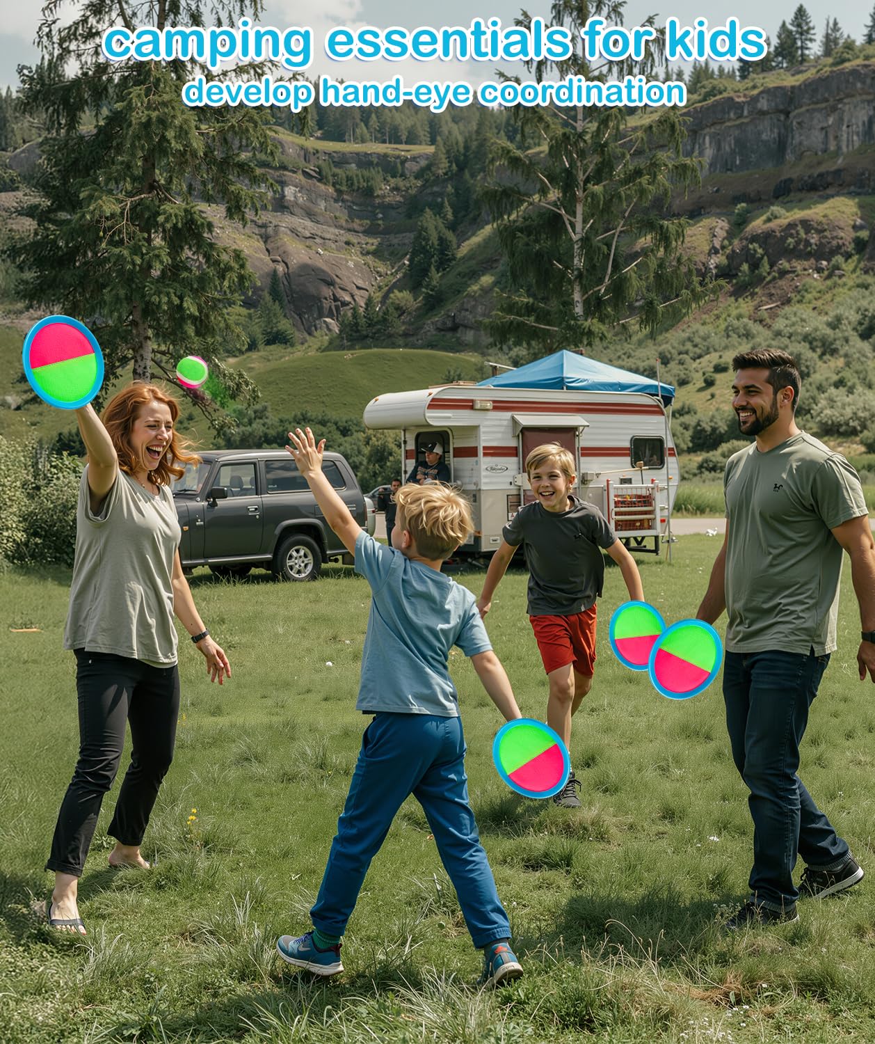 Qrooper Toss and Catch Ball Game, Outdoor Toys for Beach Pool Yard Camping