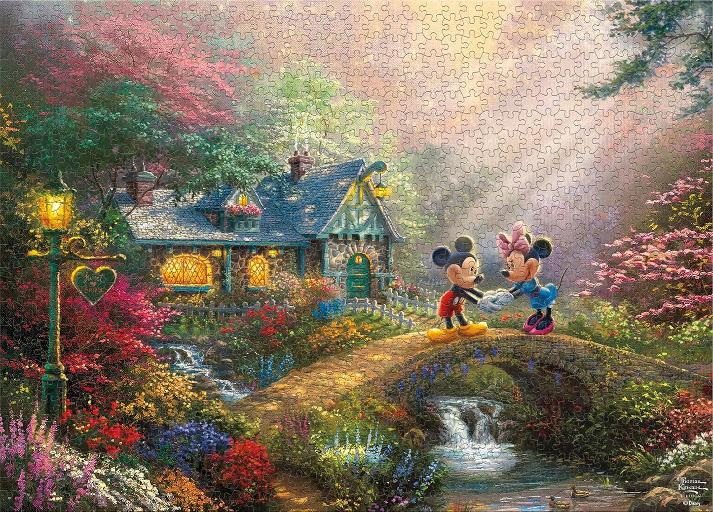 Ceaco - Thomas Kinkade Disney - Mickey and Minnie - 1000 Piece Puzzle