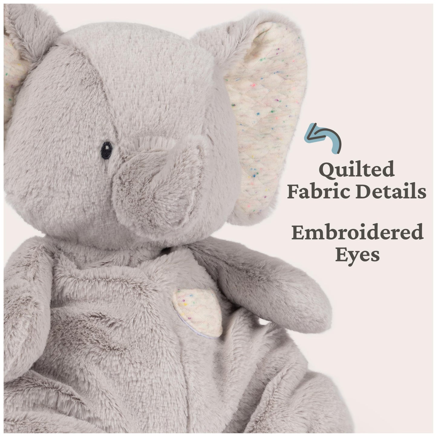 GUND Baby Oh So Snuggly Elephant 12.5-Inch Plush Toy, Ages 0+