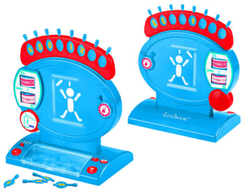 LEXiBOOK Electronic Hangman Game, Child and Family Board Game, Spelling and Vocabulary, Light and Sound Effects, 2 Players, Blue/red, JG800