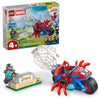 LEGO Marvel Spidey and His Amazing Friends Spidey on his Motorcycle vs. Rhino Building Toy for Kids - Super Hero Pretend Playset for Preschool Boys