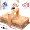 v2croft Flower Press Kit, Even Pressure 10" x 6" Wooden Flower Pressing Kit with 8 Layers for Dried Plant Preservation, DIY Arts, Gift for Craft