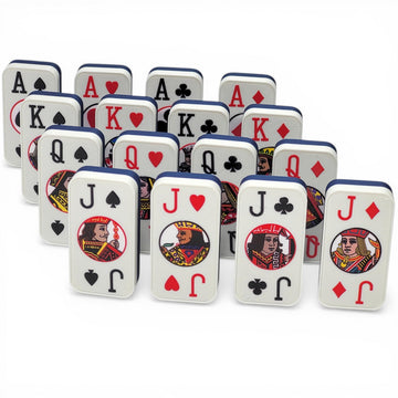 Cardian Poker Dominoes, Playing Cards: Standard 52+2 Jokers, US Made (Blue)