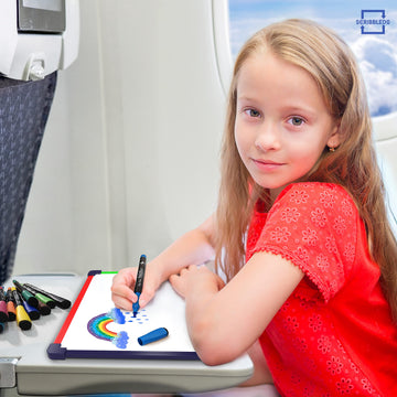 SCRIBBLEDO Colored Frame Magnetic Dry Erase White Board 9" X 12" WHITEBOARD Art Coloring White Board for Kids Car Airplane Travel Essentials Kids