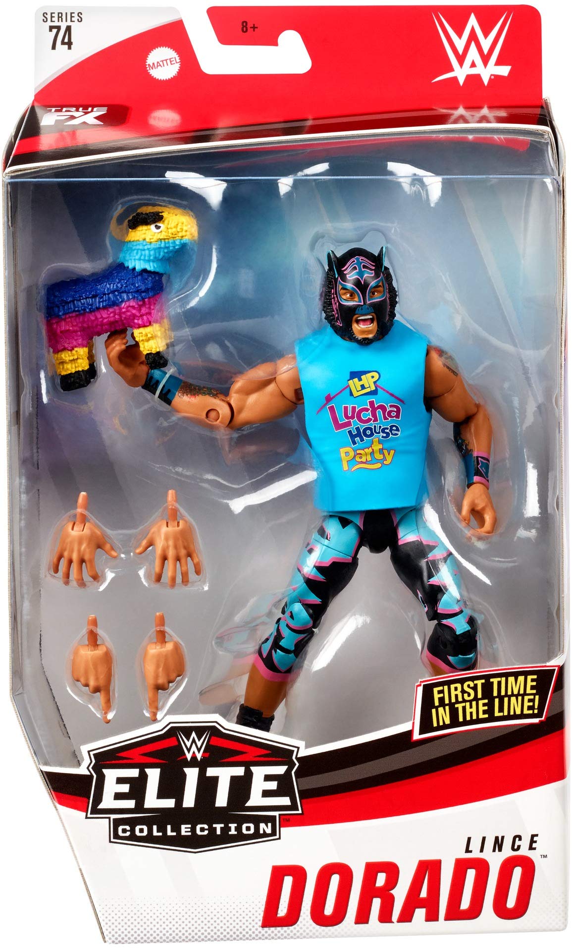 WWE MATTEL Lince Dorado Elite Series #74 Deluxe Action Figure with Realistic Facial Detailing, Iconic Ring Gear & Accessories
