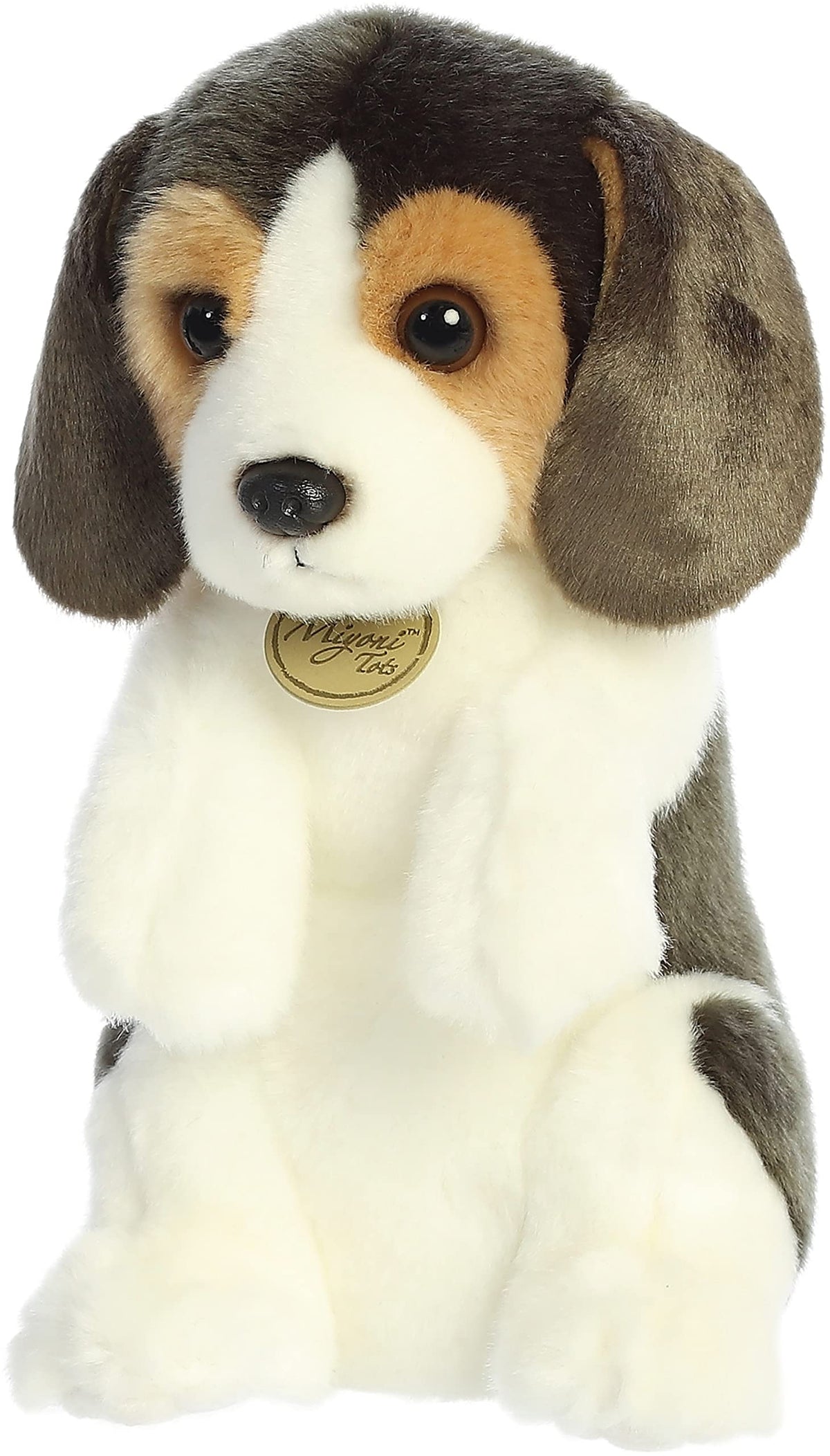 Aurora® Adorable Miyoni® Tots Sitting Pretty™ Beagle Pup Stuffed Animal - Lifelike Details Make a Cherished Companion - Perfect for Decorating