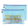 Colorato 2Pack Mahjong Tile Bag, Case for American Mah Jong Set, Mahjong Gifts Accessories, Card Holder Bouch, Blue (Case Only)