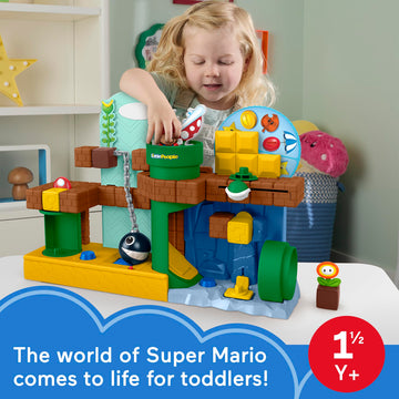 Fisher-Price Little People Toddler Toy My Mario Adventure Playset with Music Sounds & Figures, Preschool Kids Ages 18+ Months
