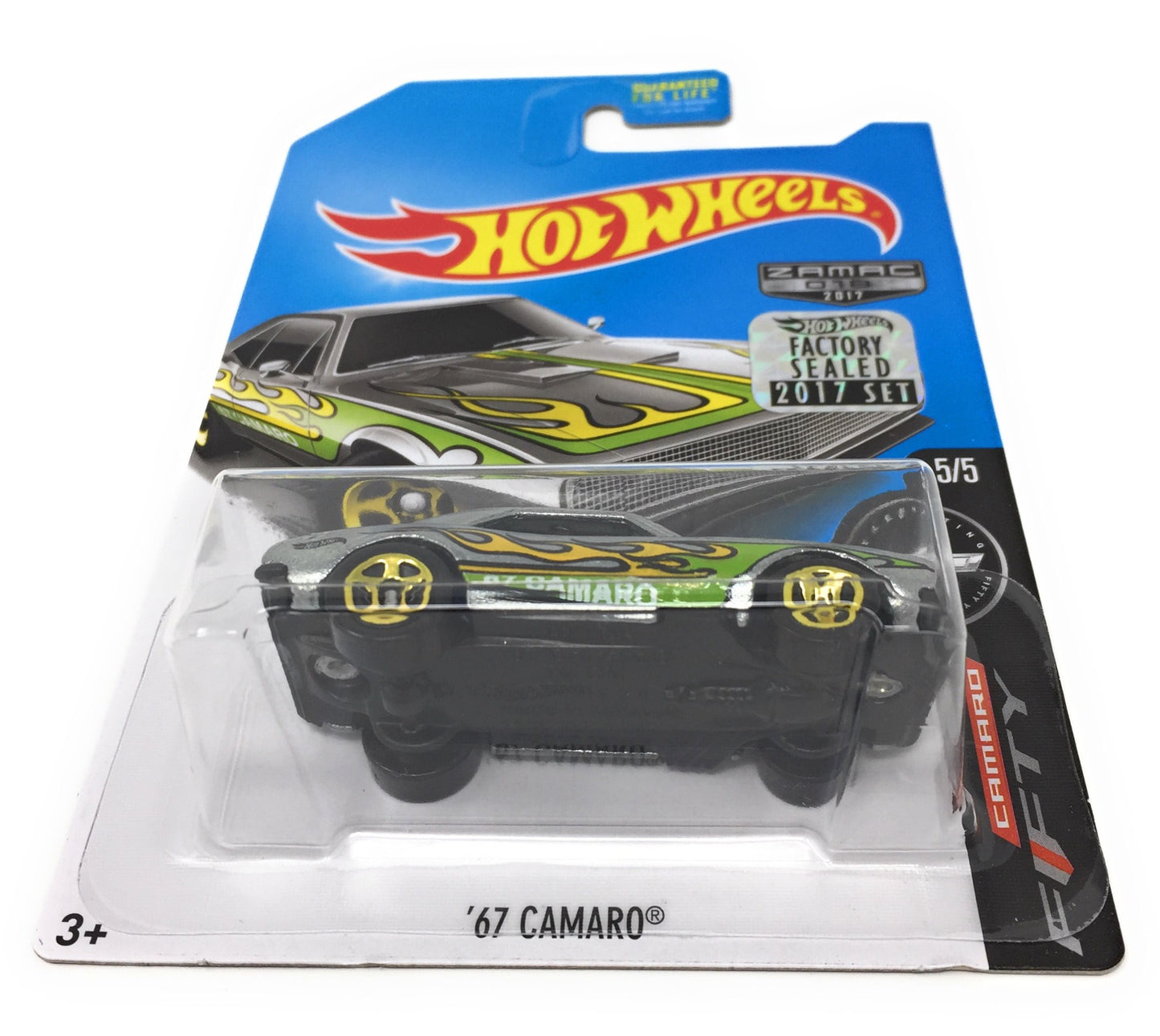 HOT WHEELS #18 2017 ZAMAC CAMARO FIFTY SERIES 5/5 '67 CAMARO DIE-CAST
