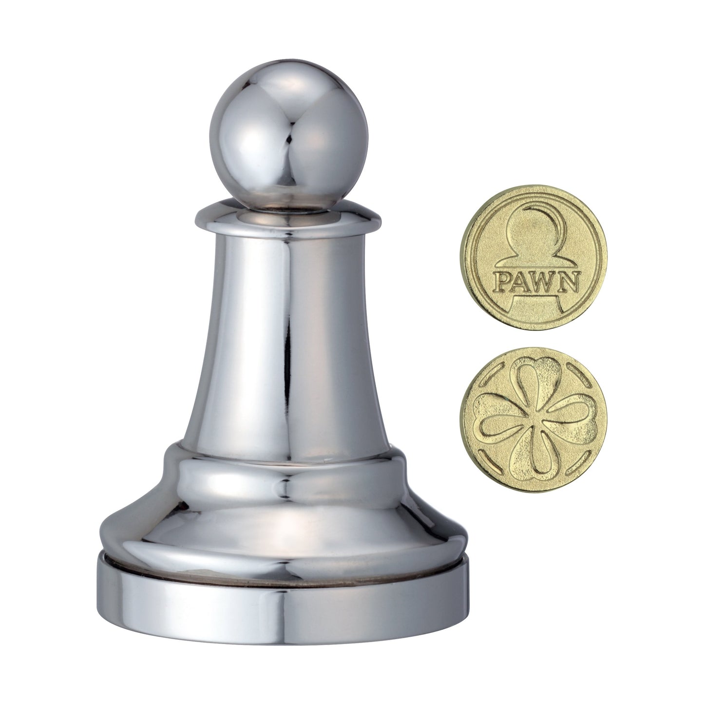 BePuzzled Hanayama Metal Cast Pawn Chesspiece Puzzle Find Lucky Coins, Advanced Challenging Brain Teaser Game for Kids Age 8 & Above (Level 1)