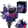 GXJTYYBS Ideas Halloween Purple Flowers Gothic Rose, Compatible with Major Brands Flowers Gift for Adults Women Girls Home Botanical Decoration