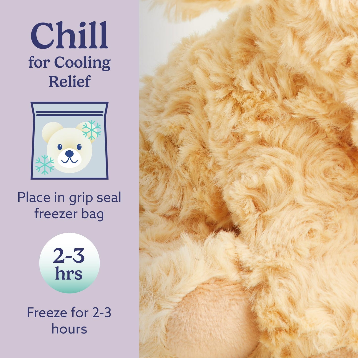 warmies Junior Microwavable & Weighted Stuffed Animals, Golden Dog - Heated Stuffed Animal Plushie for Warmth & Comfort - Cute Soft Plush Toys