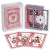 Waterproof Playing Card Deck with Jokers - 54 Clear Plastic Cards, Poker Size, Standard Index - Durable, Washable and Easily Portable - Flexible