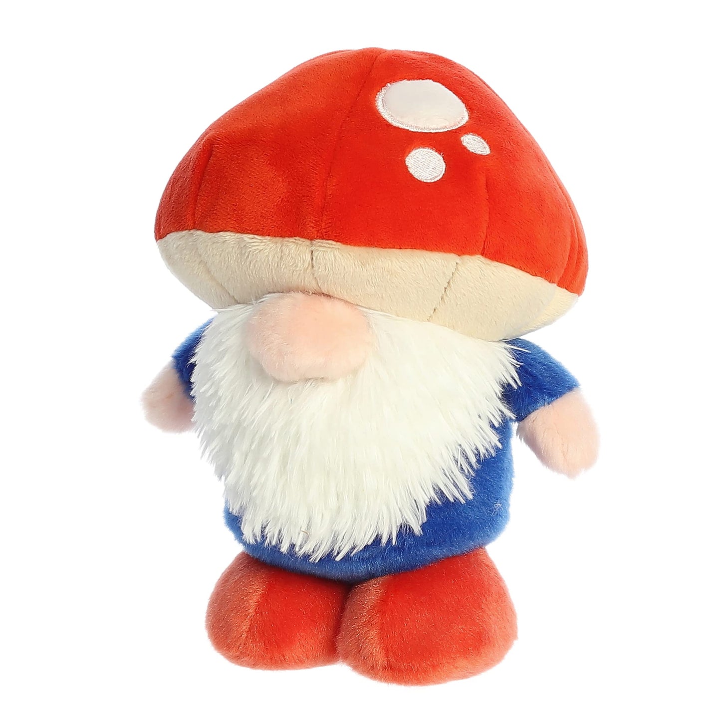 Aurora Vibrant Spring The Gnomlinis Mushroom Gnome Stuffed Animal - Decorative Charm - Endless Fun - Red 8 Inches
