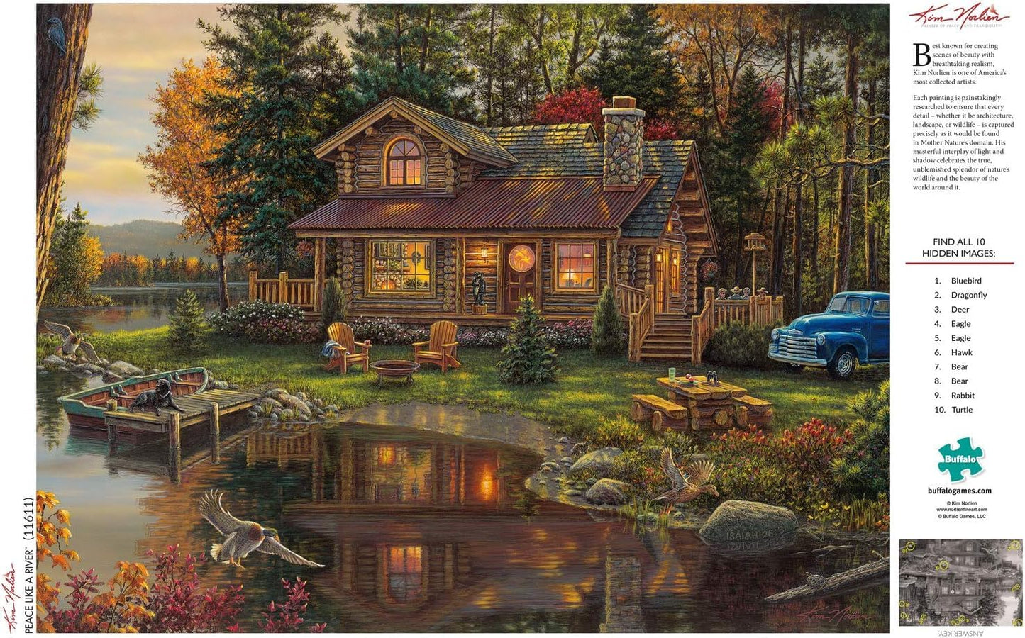 Buffalo Games - Kim Norlien - Peace Like A River - 1000 Piece Jigsaw Puzzle for Adults -Challenging Puzzle Perfect for Game Nights - Finished Size is