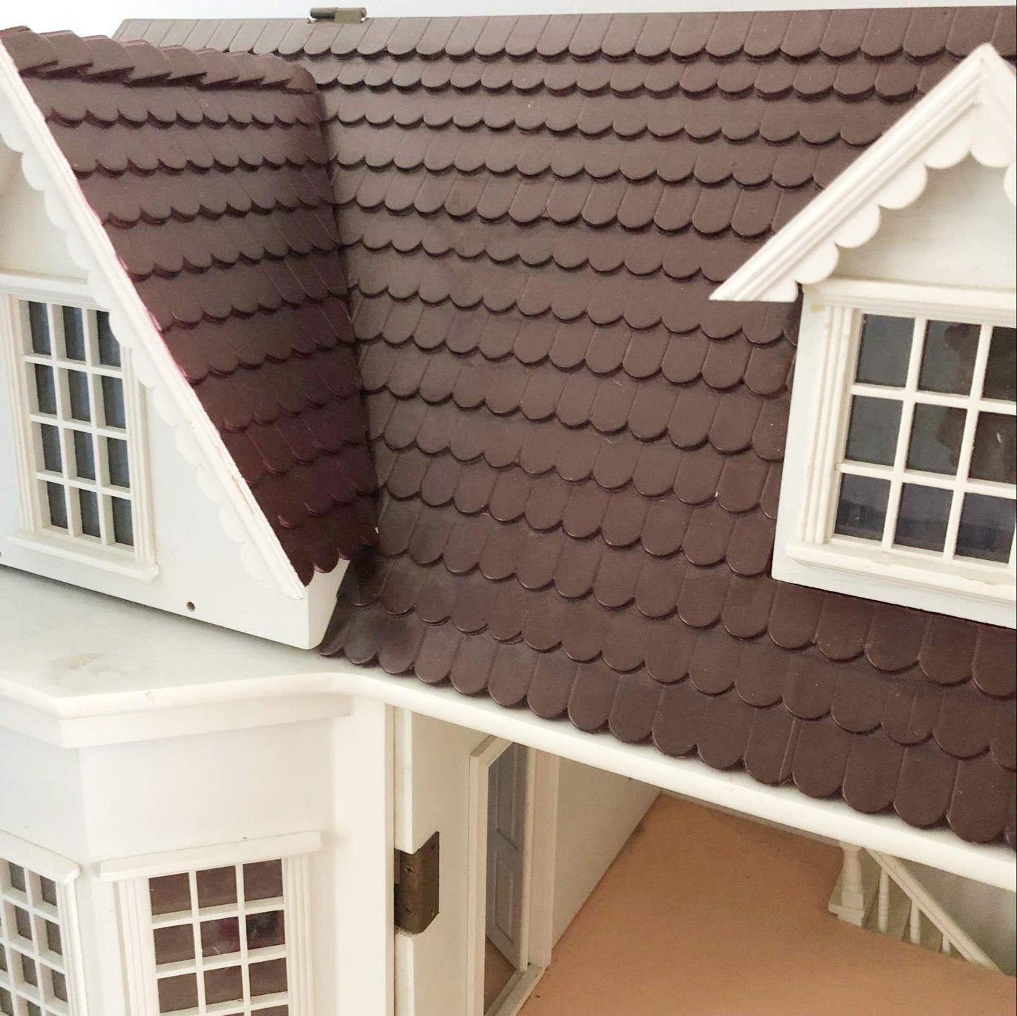 SXFSE 1:12 Dollhouse Miniature Roof Tiles, Mini Tiles Model Building Set Construction Set DIY Dollhouse Decoration Fairy Garden Accessories