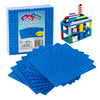 Classic Baseplates for Building Bricks - Set of 10 Sand 5"x5" Building Plates- Dual Connectivity, Build on Both Sides- Compatible, Tight Fit w Major