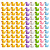 150 Pieces Mini Resin Duck Miniature Figures Micro Fairy Garden Landscape Aquarium Dollhouse Ornament Potted Plants Decoration DIY Slime Charms