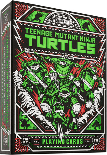 theory11 Teenage Mutant Ninja Turtles Premium Playing Cards, Poker Size Standard Index, Luxury Playing Cards