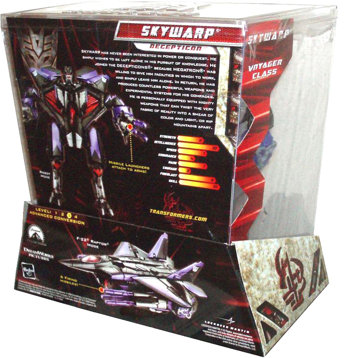 Transformers Movie Series 2 Revenge of the Fallen Exclusive Voyager Class 7-1/2 Inch Tall Robot Action Figure - SKYWARP with