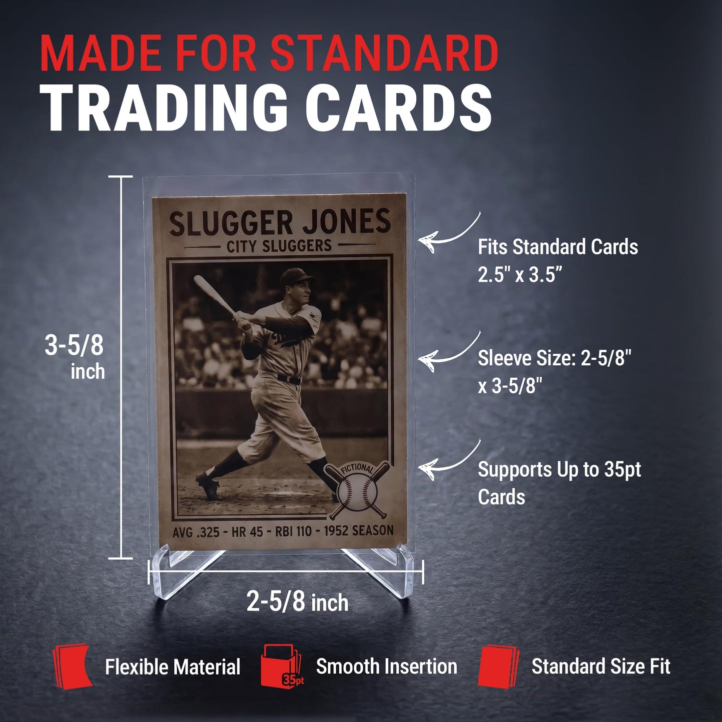 Ultra Pro Penny Sleeves for Trading Cards - 2.5" x 3.5" Standard Size - Clear Soft Card Sleeves - Non PVC Polypropylene - Trading Card Protectors for
