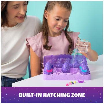 Hatchimals Alive Neon Rainbow Egg Carton & 5 Color Reveal Eggs, Ages 3+