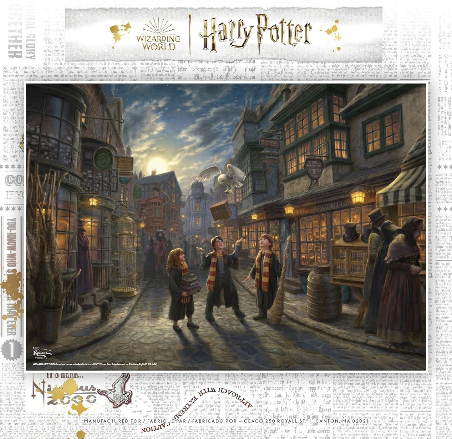Ceaco - Thomas Kinkade Harry Potter Diagon Alley - 1000 Piece Puzzle