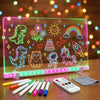 LED Drawing Board for Kids, 16" Glow Doodle LED Note Board with 7 Colors & 4 Modes, Light Up Drawing Tablet Birthday Gifts for Girls Boys with Stand