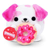 Snackles Valentine’s Edition 8-Inch Plush Toy (Dalmatian with Donut) by ZURU - Ultra-Soft Stuffed Animal with Valentine’s Snack Accessory, Collectible