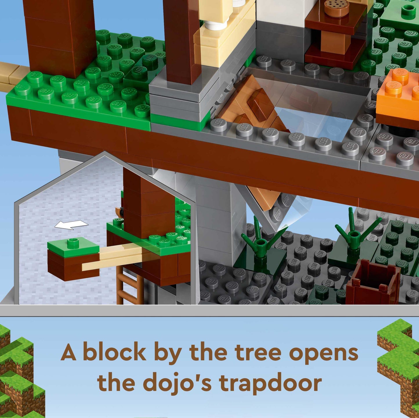 Lego Minecraft The Training Grounds Toy Building Set 21183 Minecraft Toy for Kids, Boys and Girls Age 8+ Years Old, Building Kit with House, Cave