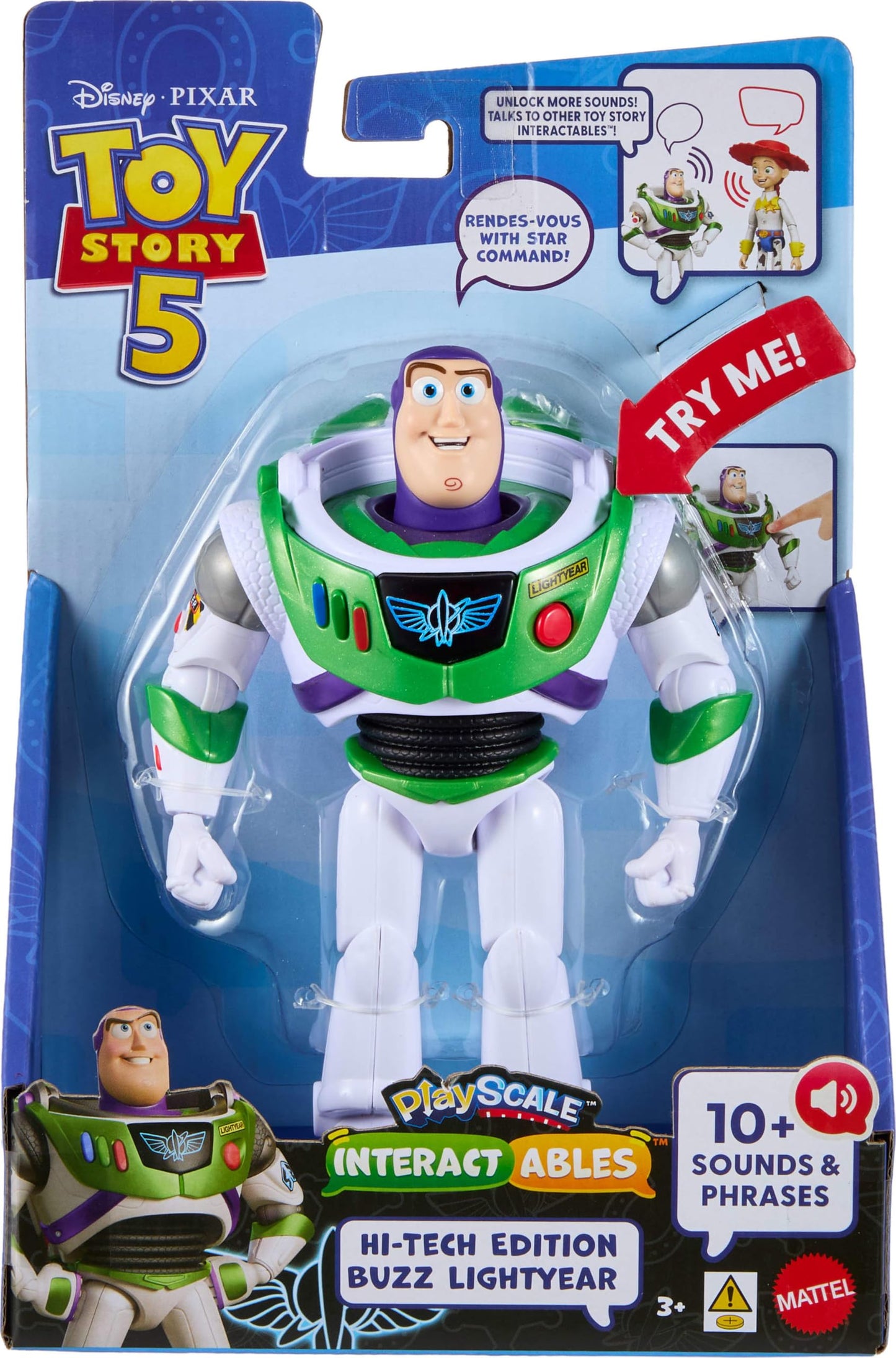 Mattel Disney and Pixar Toy Story 5 Hi-Tech Edition Buzz Lightyear