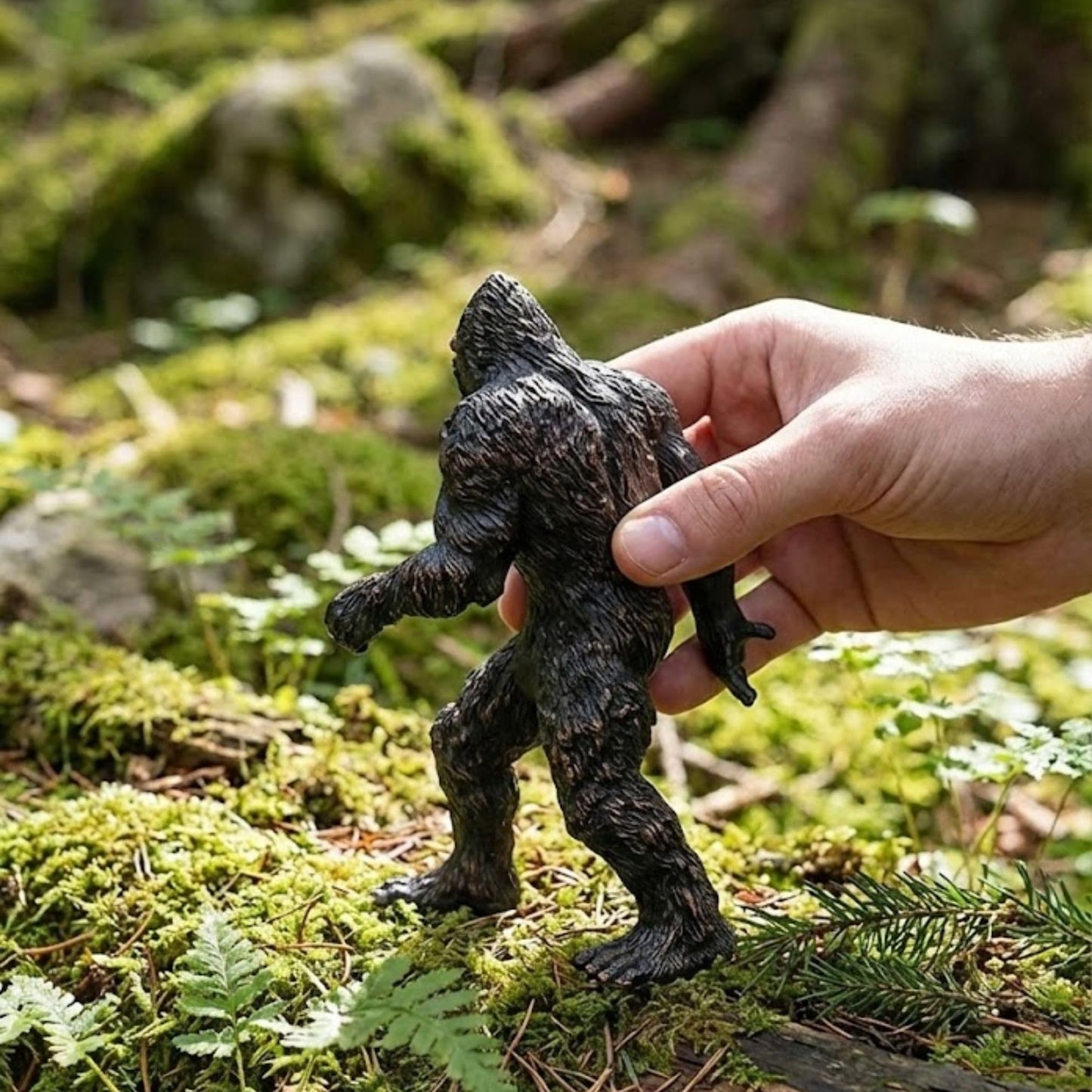 Liberty Imports Bigfoot Figurine, 5" Legendary Monster Sasquatch Plastic Model Decoration Toy Creature Collector Figure Statue