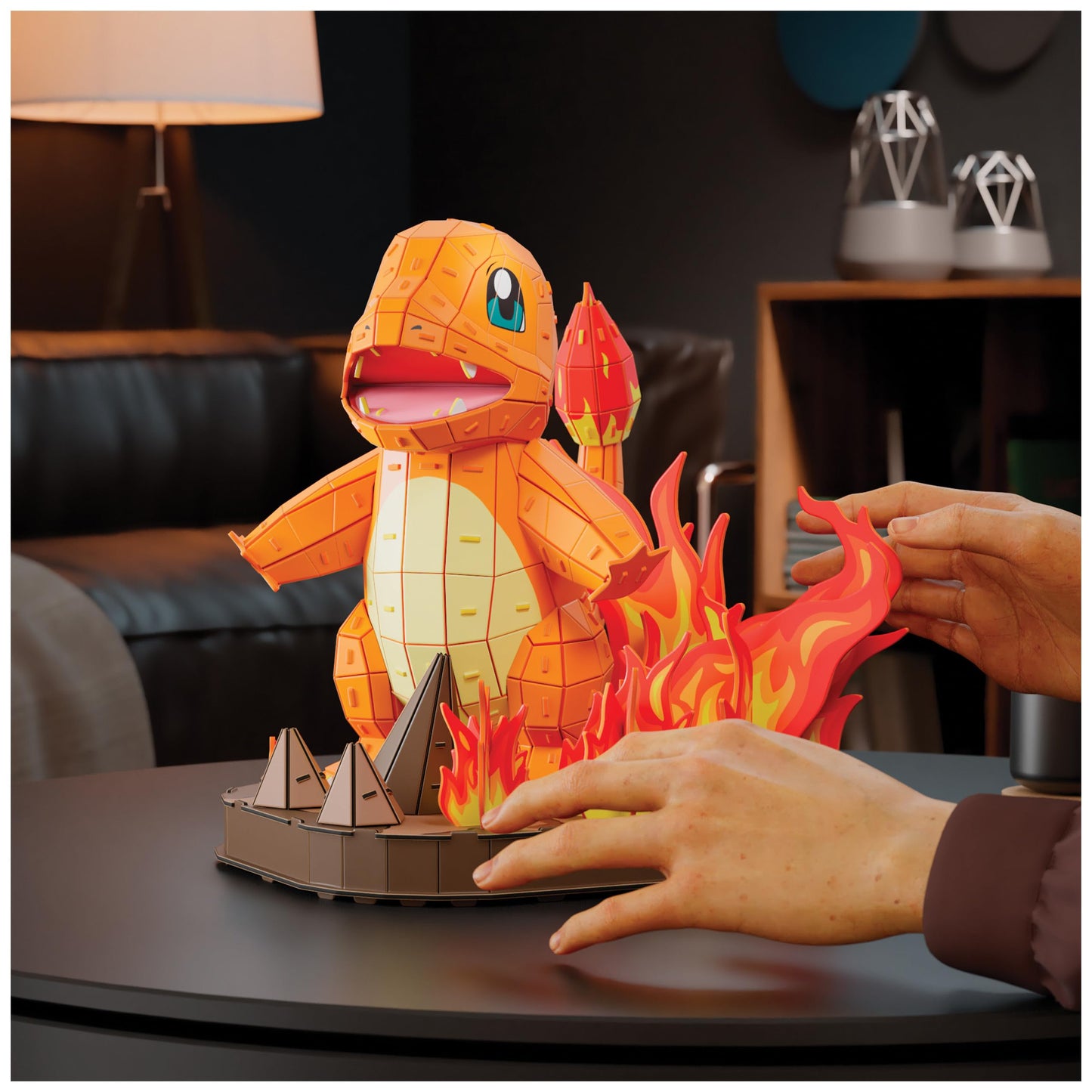 4D Build Pokémon Charmander 3D Puzzle Model Kit, Desk Décor, Shelf Display