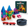 Magnetic Tiles for Kids, 138 PCS STEM Building Blocks with Play Mat
