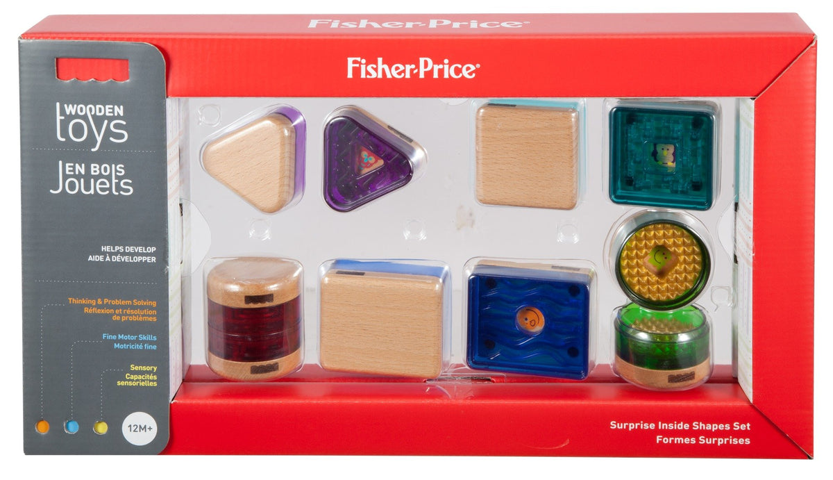 Fisher-Price Wooden Toys, Surprise Inside Shapes Set