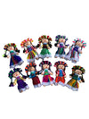 MUNECA LELE Mexican Handmade Doll Set - 10 Piece, Maria Doll Included