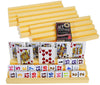 Plastic Trays / Racks for Dominoes OR Playing Card _ Dual Use _ Set of 4 _ Bonus 1 Deck of Ace 100% Plastic Playing Cards (Random backing color of Red