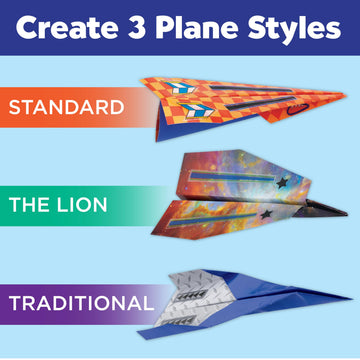 Creativity for Kids Paper Airplane Squadron - Create 20 Paper Airplanes | Fun Summer Crafts | Mini Craft Kit for Boys, Small Gift for Boys, Kids