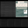 Stamp Collection Inserts - Collector Stamp Album 12 Sheets with 4 Mixed Sizes Single Side for Stamp Collection Binder Kit IS02MX112