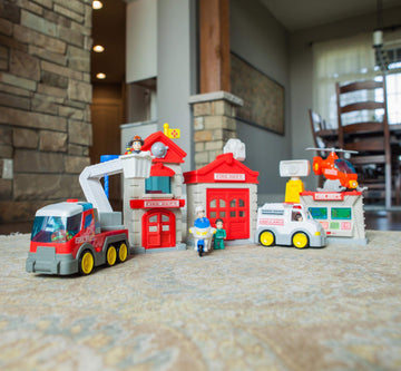 Fat Brain Toys Fire Station Playset