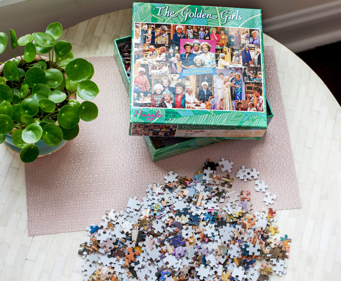The Golden Girls Collage '80s Puzzle for Adults and Kids | 1000 Piece Jigsaw Puzzle Toy | Fun Interactive Brain Teaser for Family Game Night | 28 x 20
