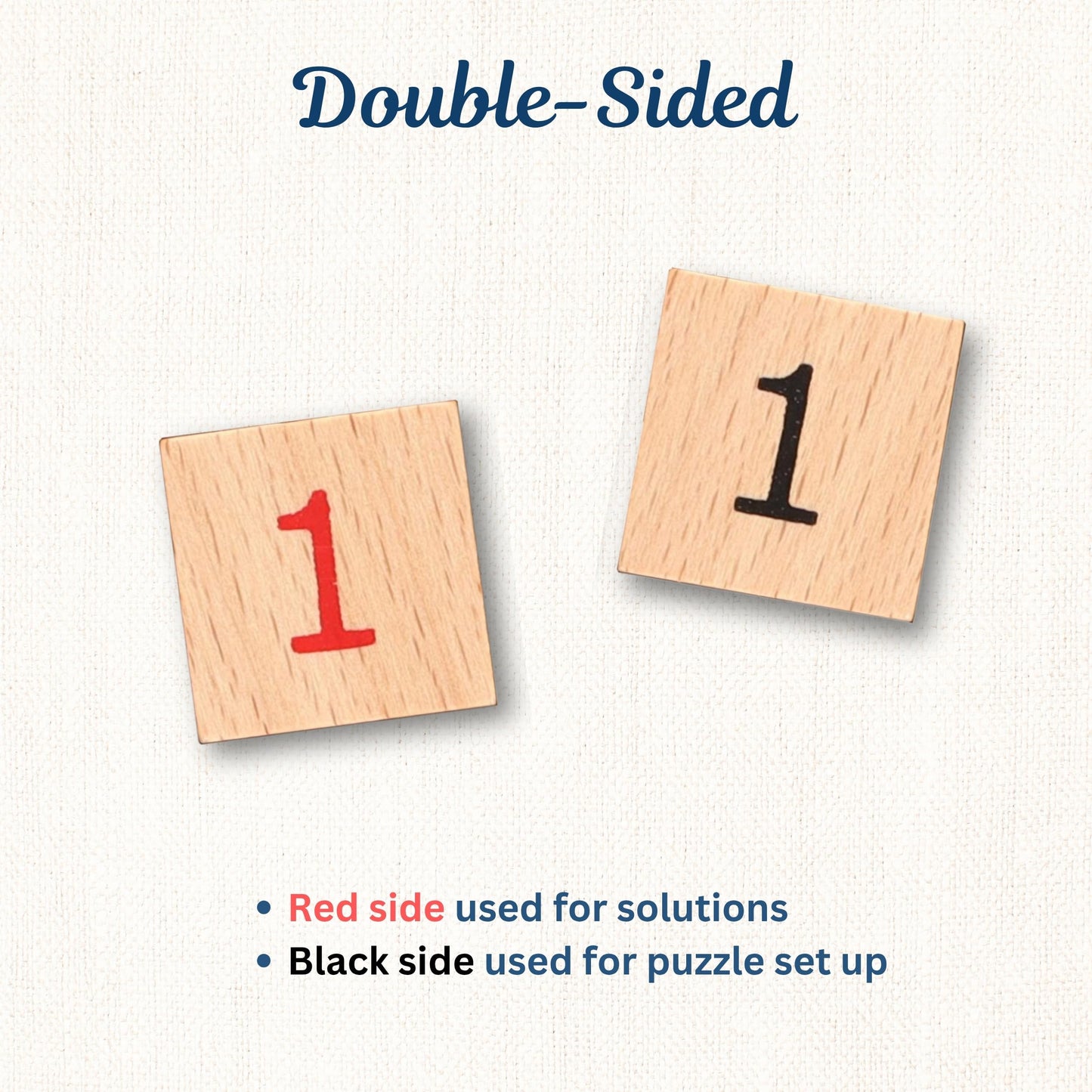WE Games Replacement Wooden Sudoku Number Tiles - Extra Set of Pieces