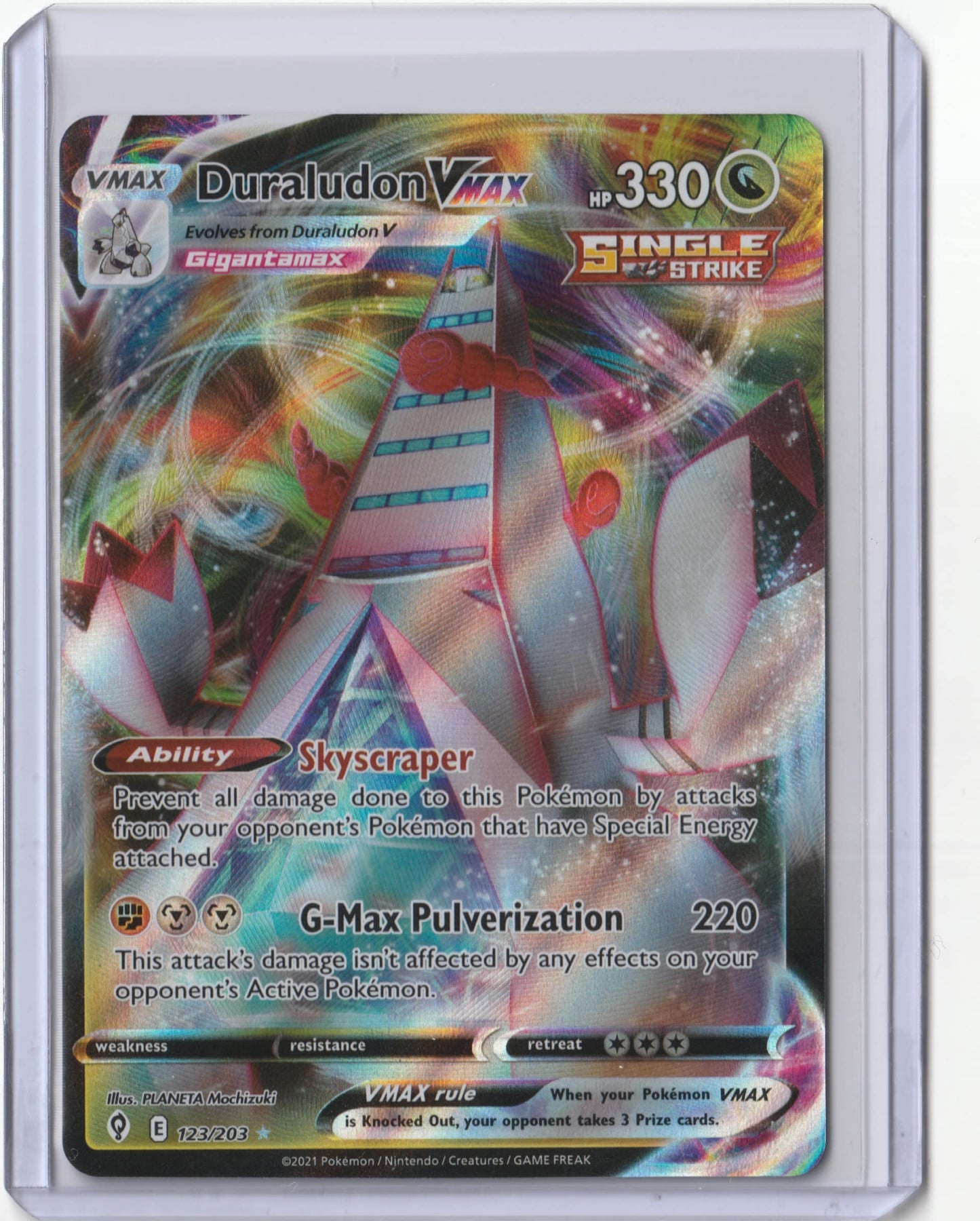Duraludon VMAX 123/203 - Ultra Rare - Evolving Skies - NM/M