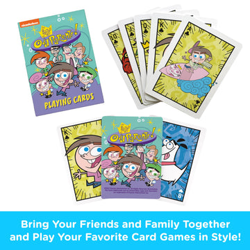 AQUARIUS Nickelodeon Fairly Odd Parents Playing Cards - Fairly Odd Parents Themed Deck of Cards for Your Favorite Card Games - Officially Licensed